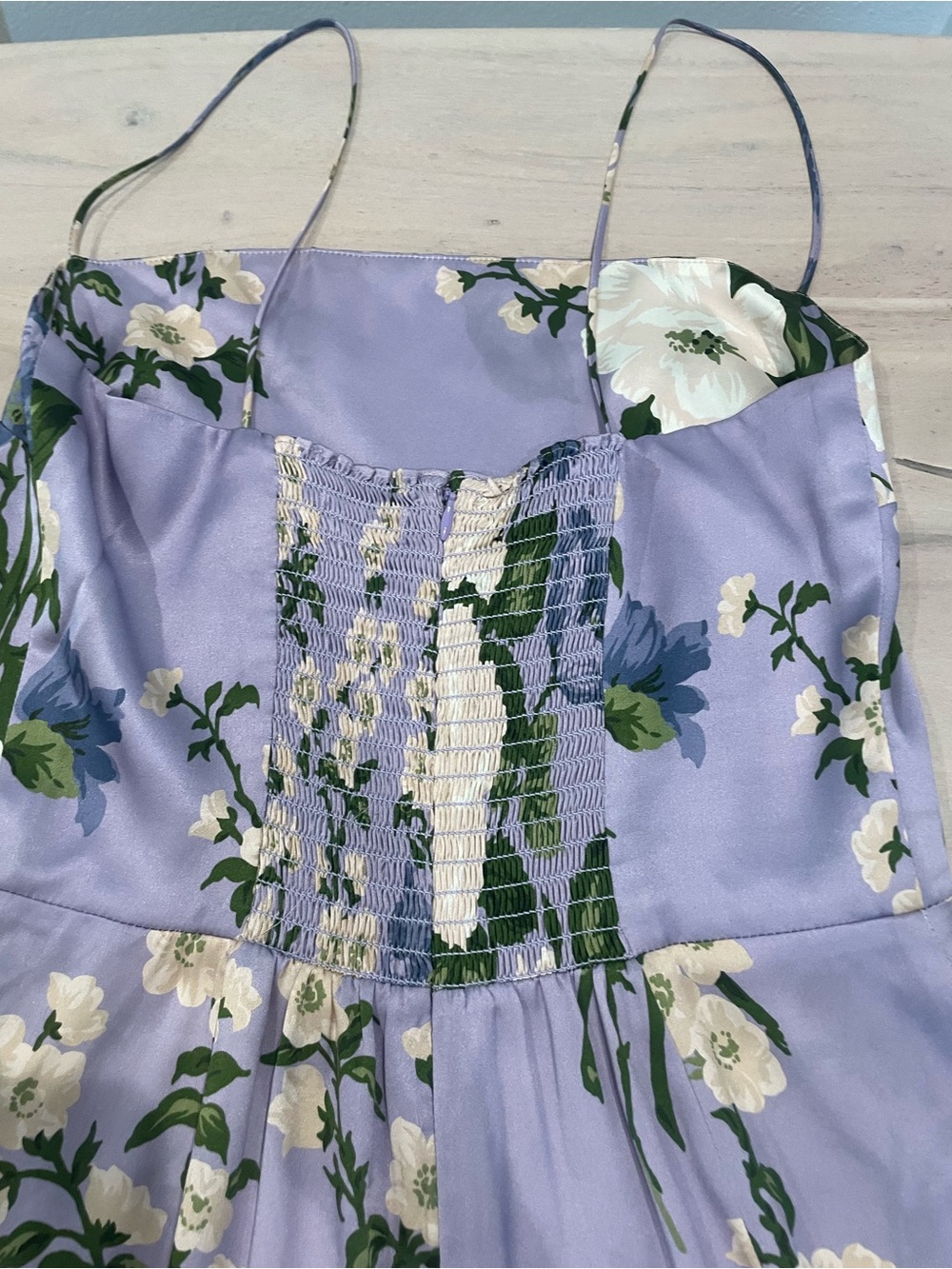 Reformation Lilac Floral Frankie Slip Maxi Dress - Picture 13 of 15